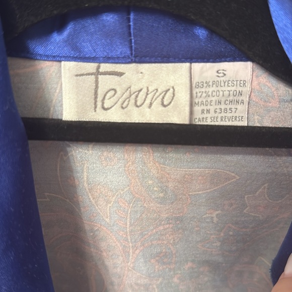 TESORO Paisley Print Robe 💙 - Picture 6 of 10